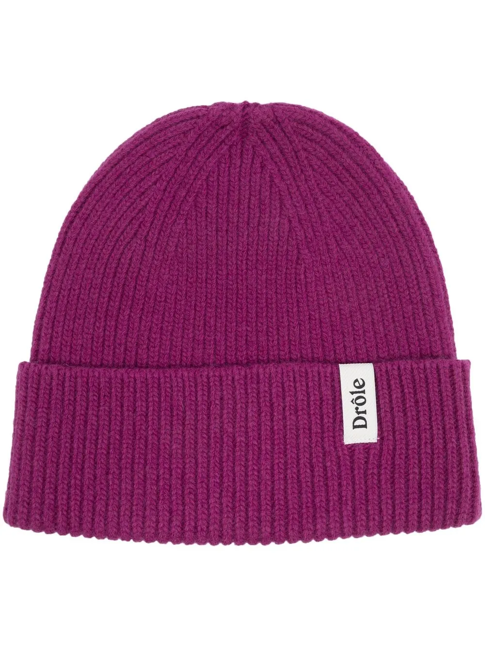 

Drôle De Monsieur gorro de canalé con parche del logo - Rosado