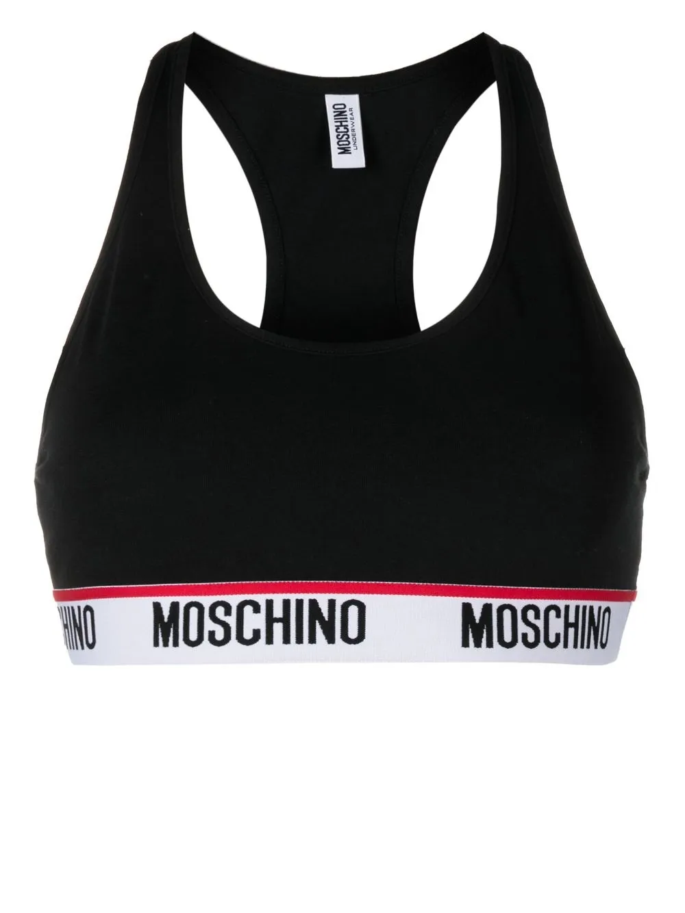 

Moschino logo-underband bra - Black