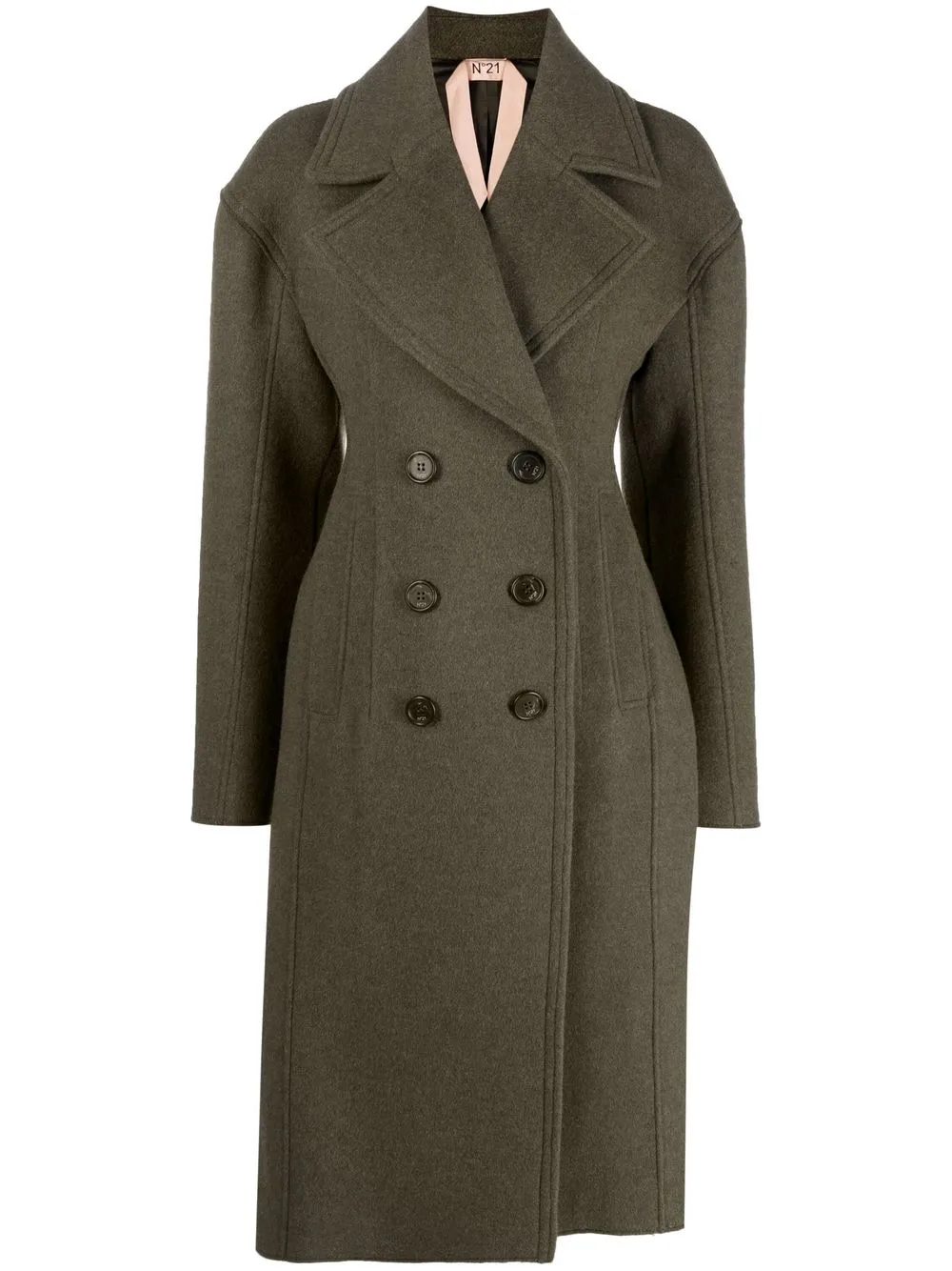 

Nº21 double-breasted coat - Green