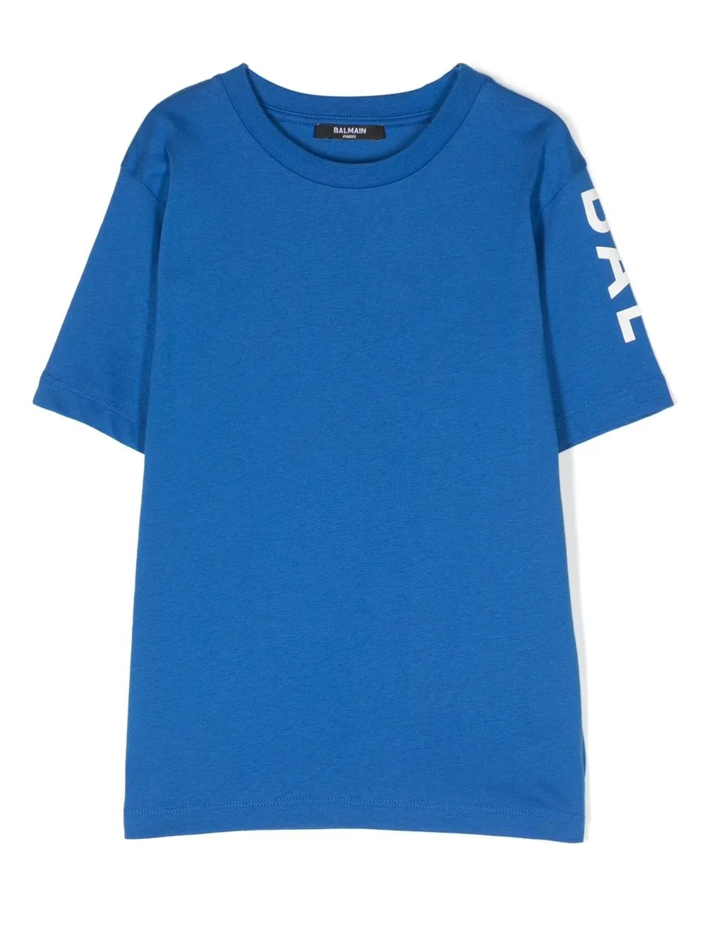 Balmain Kids playera con logo estampado - Azul