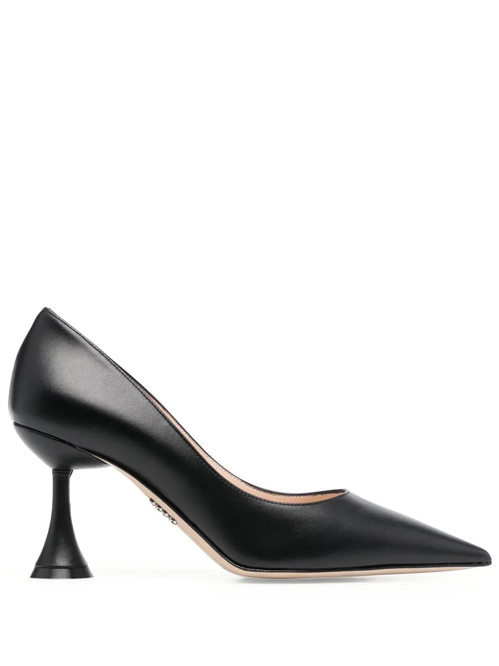 

Rodo 85mm pointed leather pumps - Black