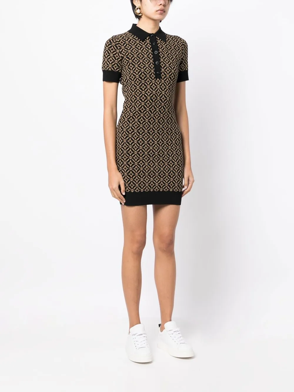 Michael Kors monogram-print Polo Dress - Farfetch