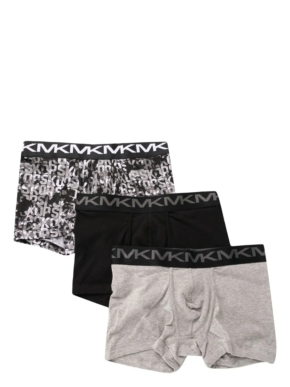 

Michael Kors set of three logo-waist brief - Black