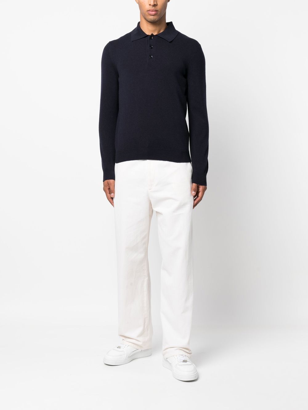 Malo long-sleeve Cashmere Polo Shirt - Farfetch
