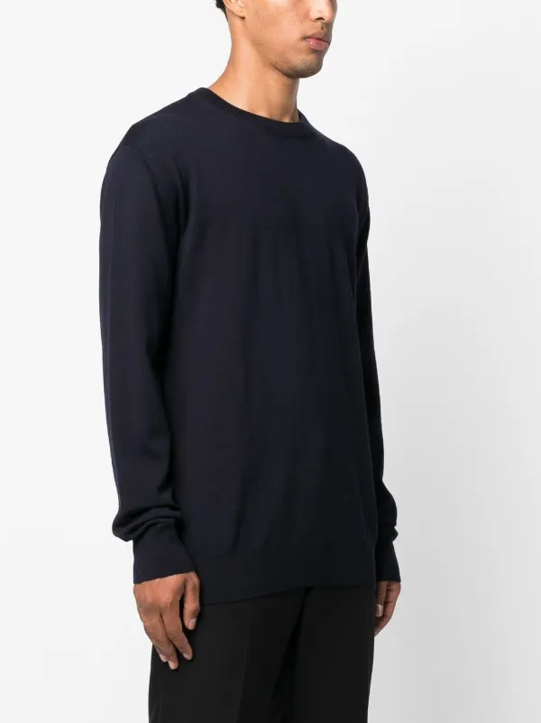 Jil Sander crew-neck Wool Jumper | Blue | FARFETCH