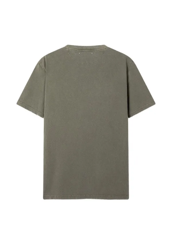Golden Goose logo-print Cotton T-shirt | Green | FARFETCH