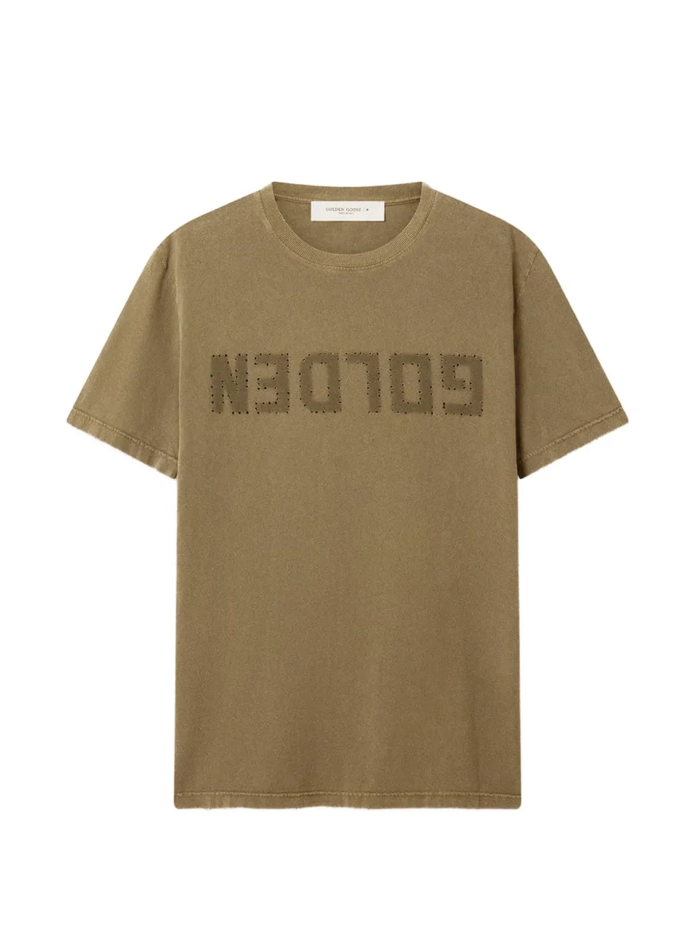 Golden Goose logo-print Cotton T-shirt | Green | FARFETCH