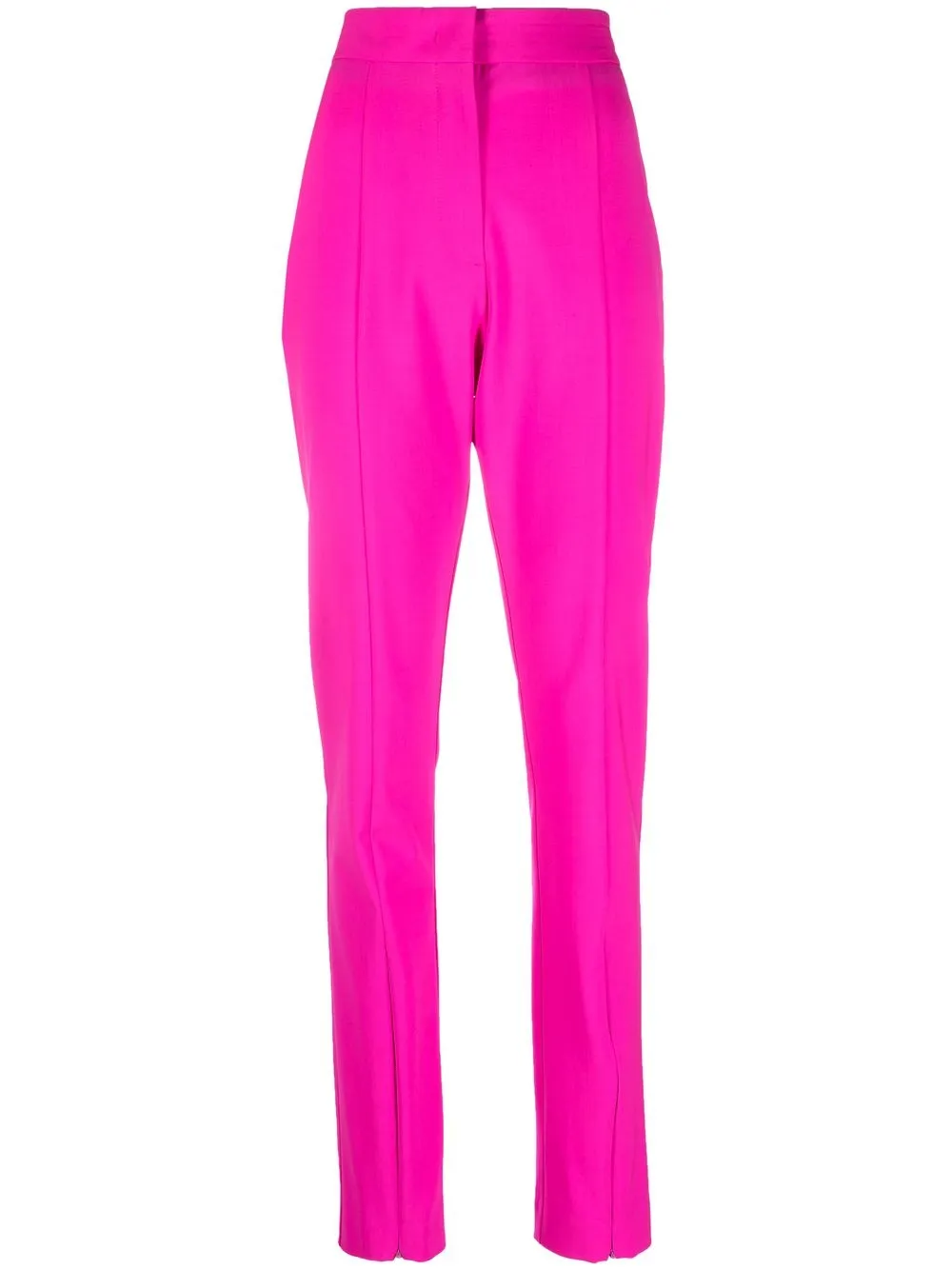 

MSGM pantalones slim con tiro alto - Rosado