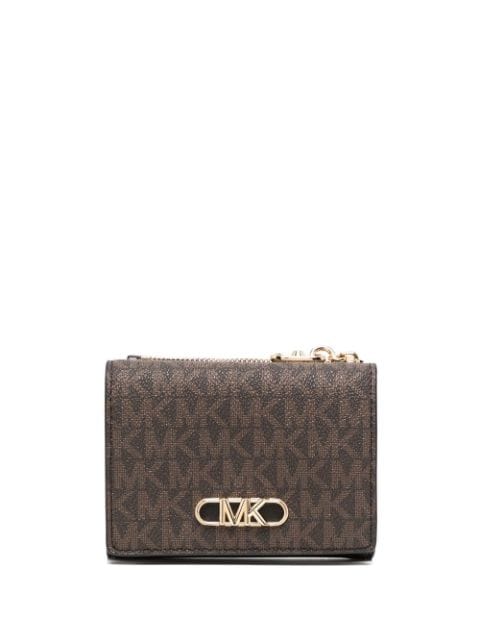 Michael Kors - monogram logo-patch wallet