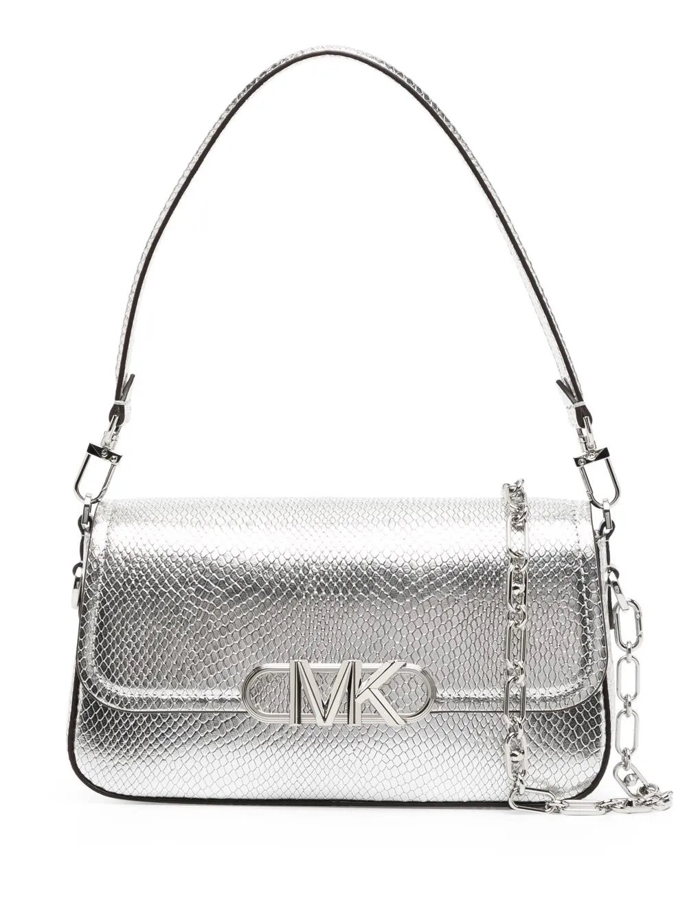 

Michael Michael Kors Parker leather shoulder bag - Silver