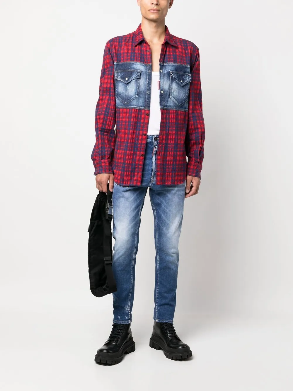 Dsquared2 Jeans met toelopende pijpen - Blauw