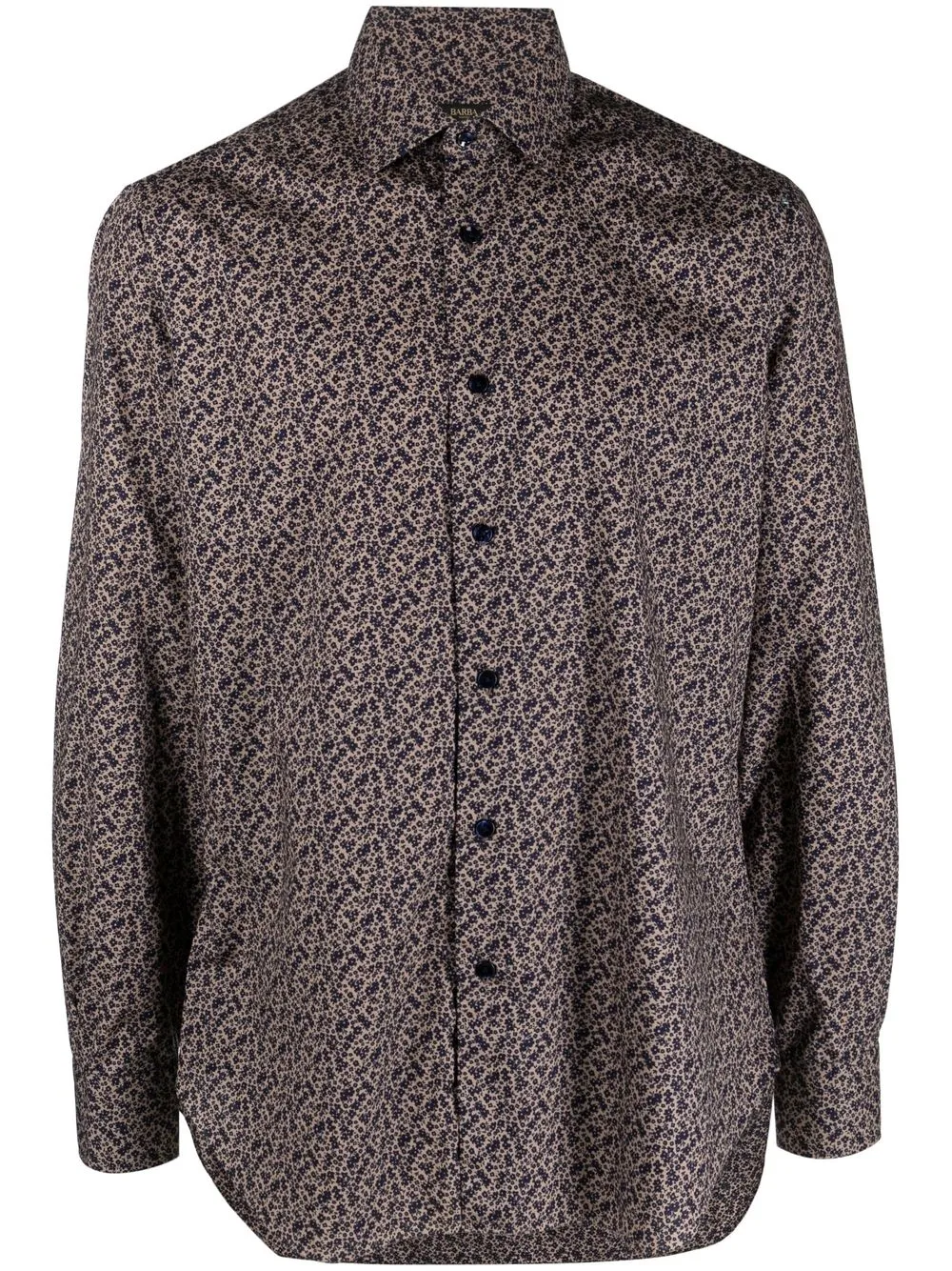 

Barba floral print long-sleeve shirt - Neutrals