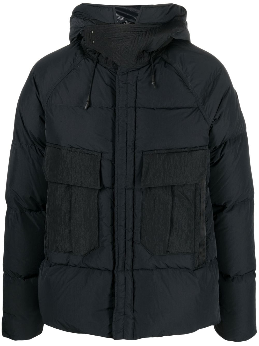 

Blauer hooded feather-padded jacket - Black