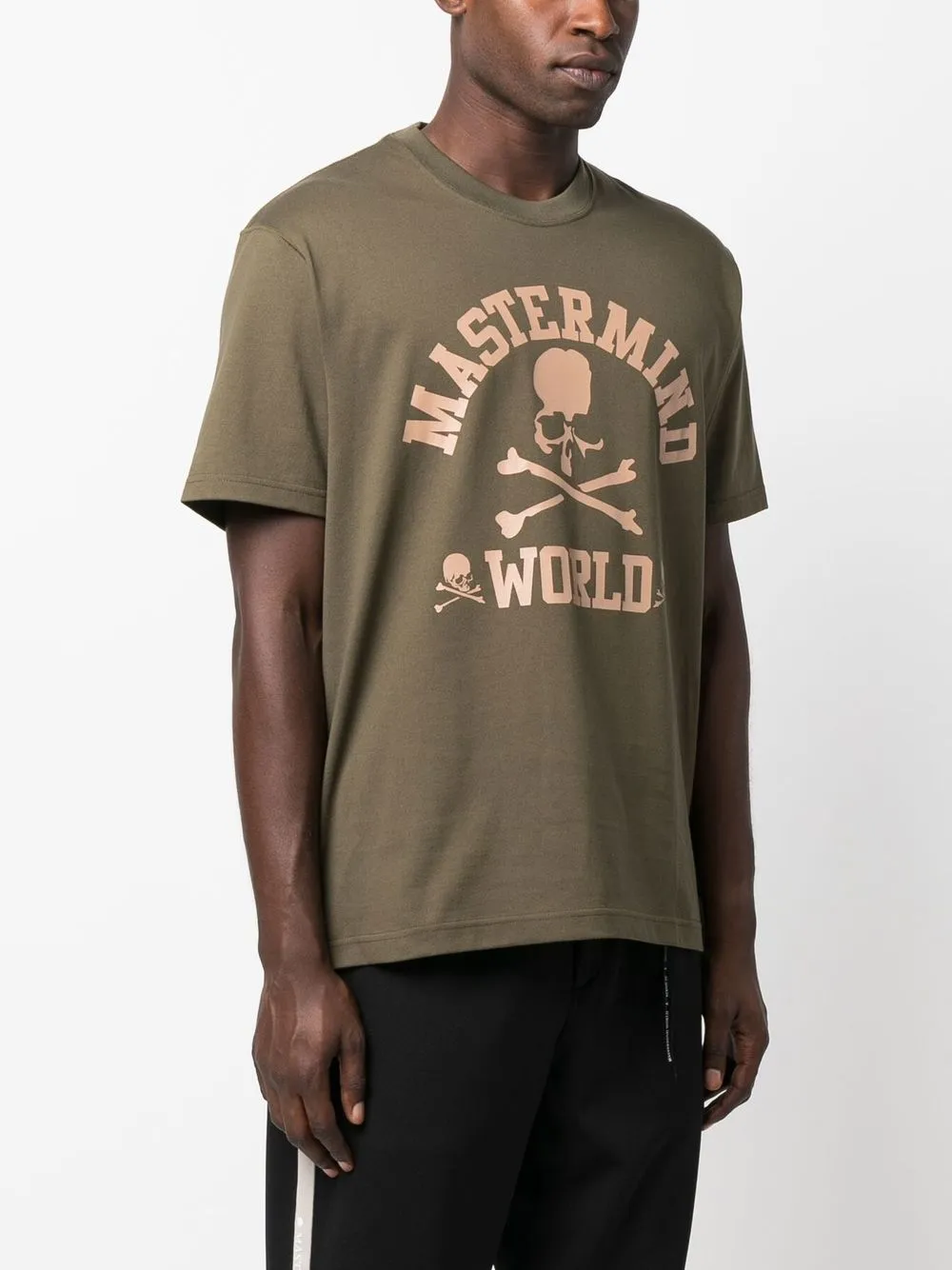  Mastermind World T Shirt Mit Logo Print   Grün 