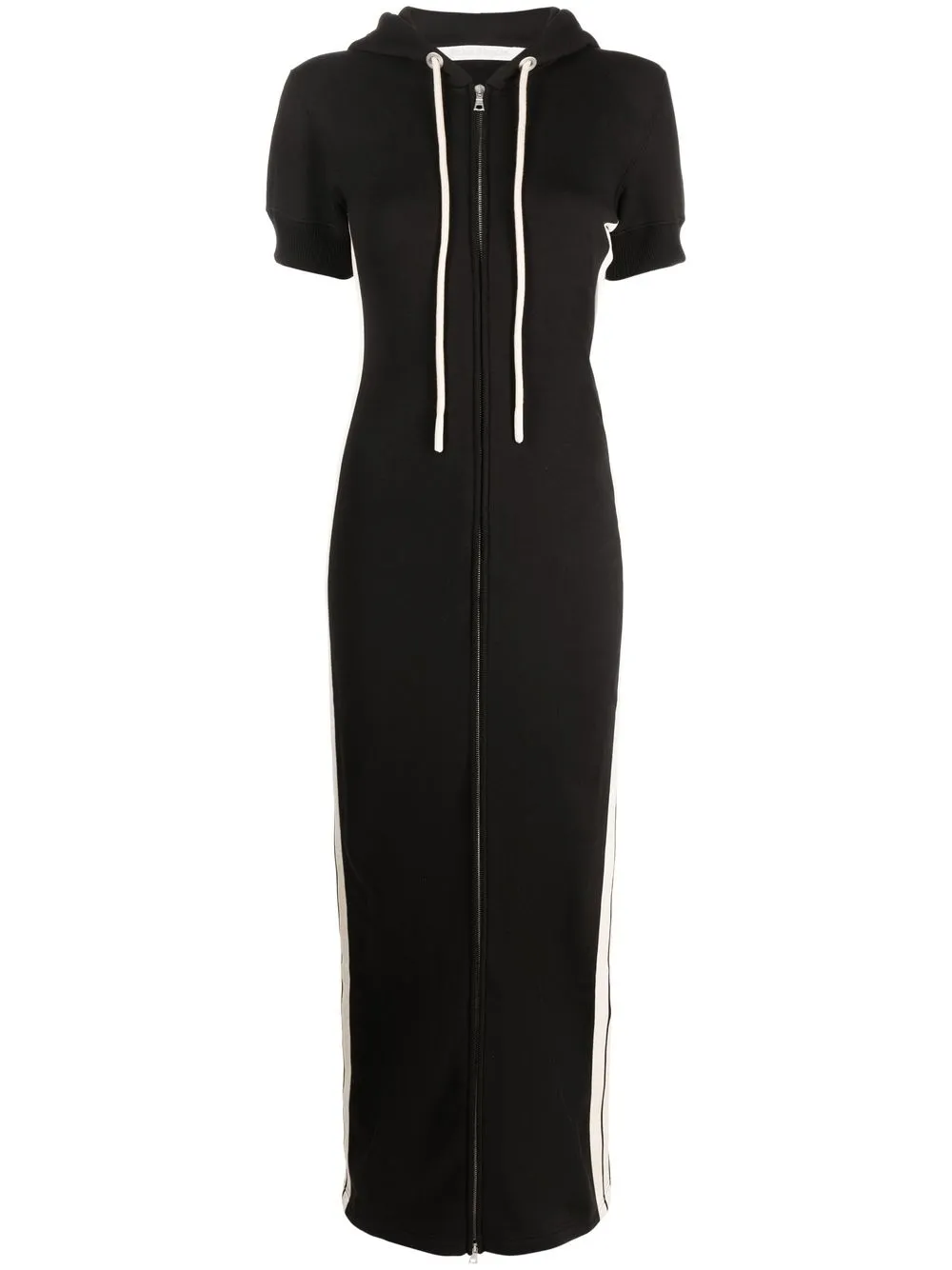 

Palm Angels drawstring-hooded dress - Black
