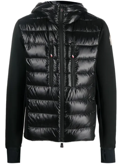 Moncler Grenoble chamarra capitonada con parche del logo 