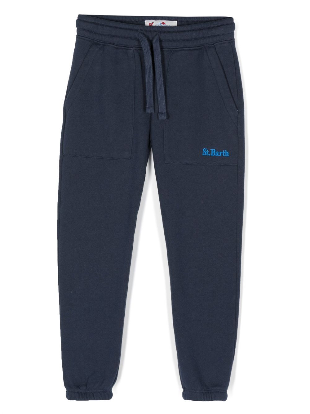 

MC2 Saint Barth Kids embroidered-logo track pants - Blue