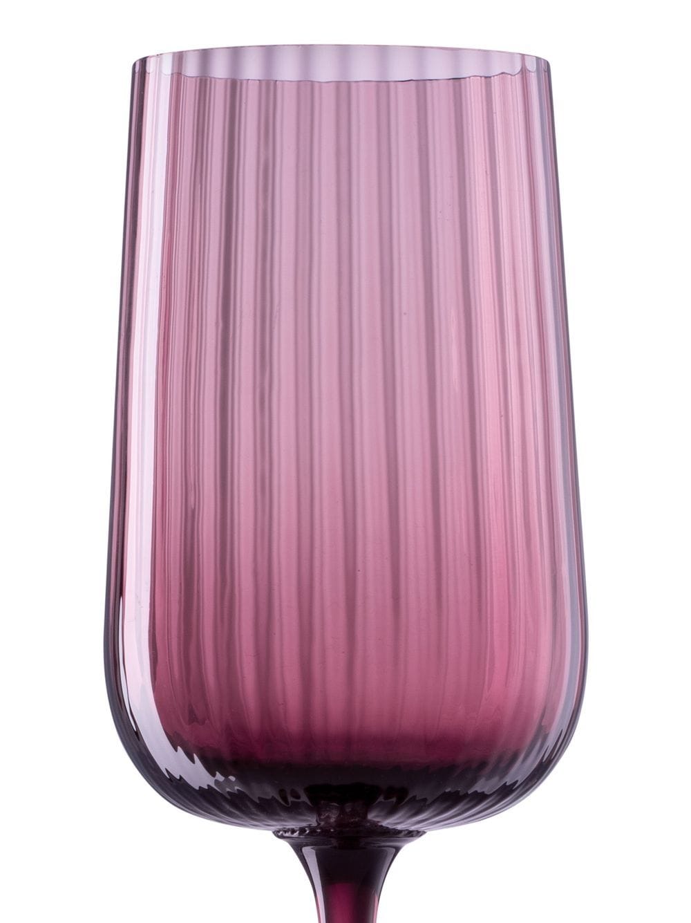 Shop Nasonmoretti Gigolo Ribbed Wine Glass (22.5cm) In Violett