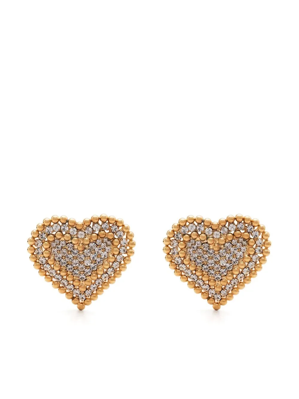 

Alessandra Rich crystal-embellished earrings - Gold