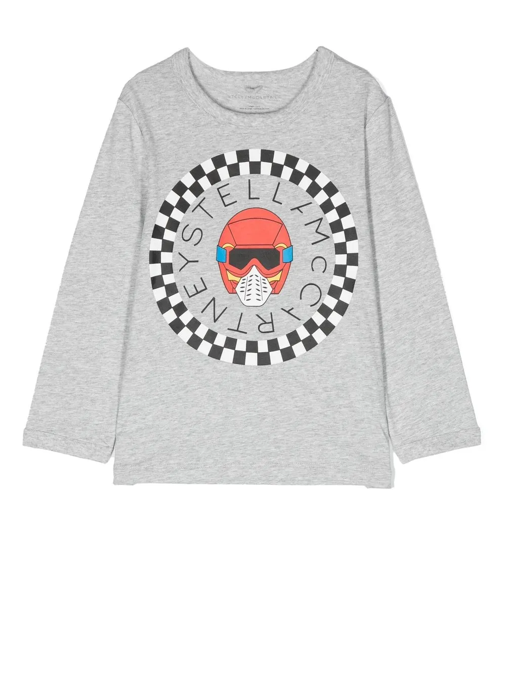 Stella McCartney Kids graphic print long-sleeve T-shirt - Grey