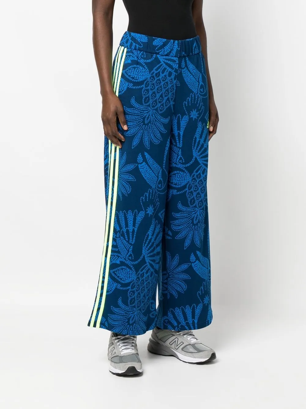Adidas x FARM Rio wideleg Track Pants Farfetch
