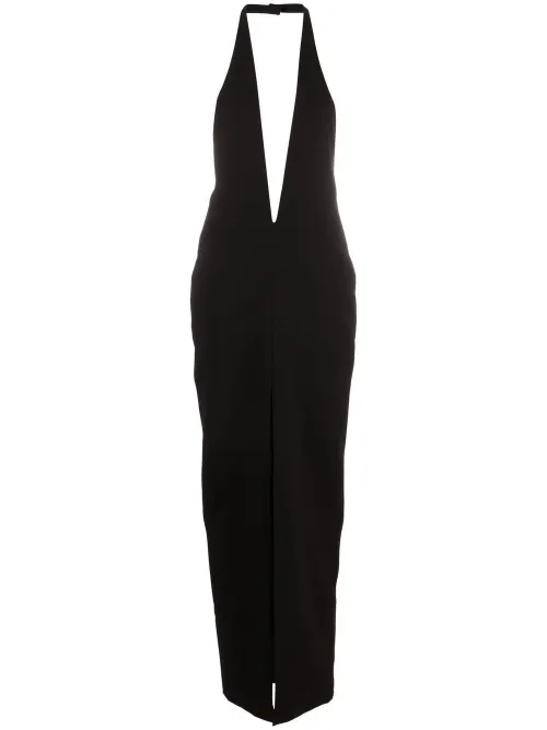 Mônot robe longue à dos-nu - Noir - Mônot - Modalova