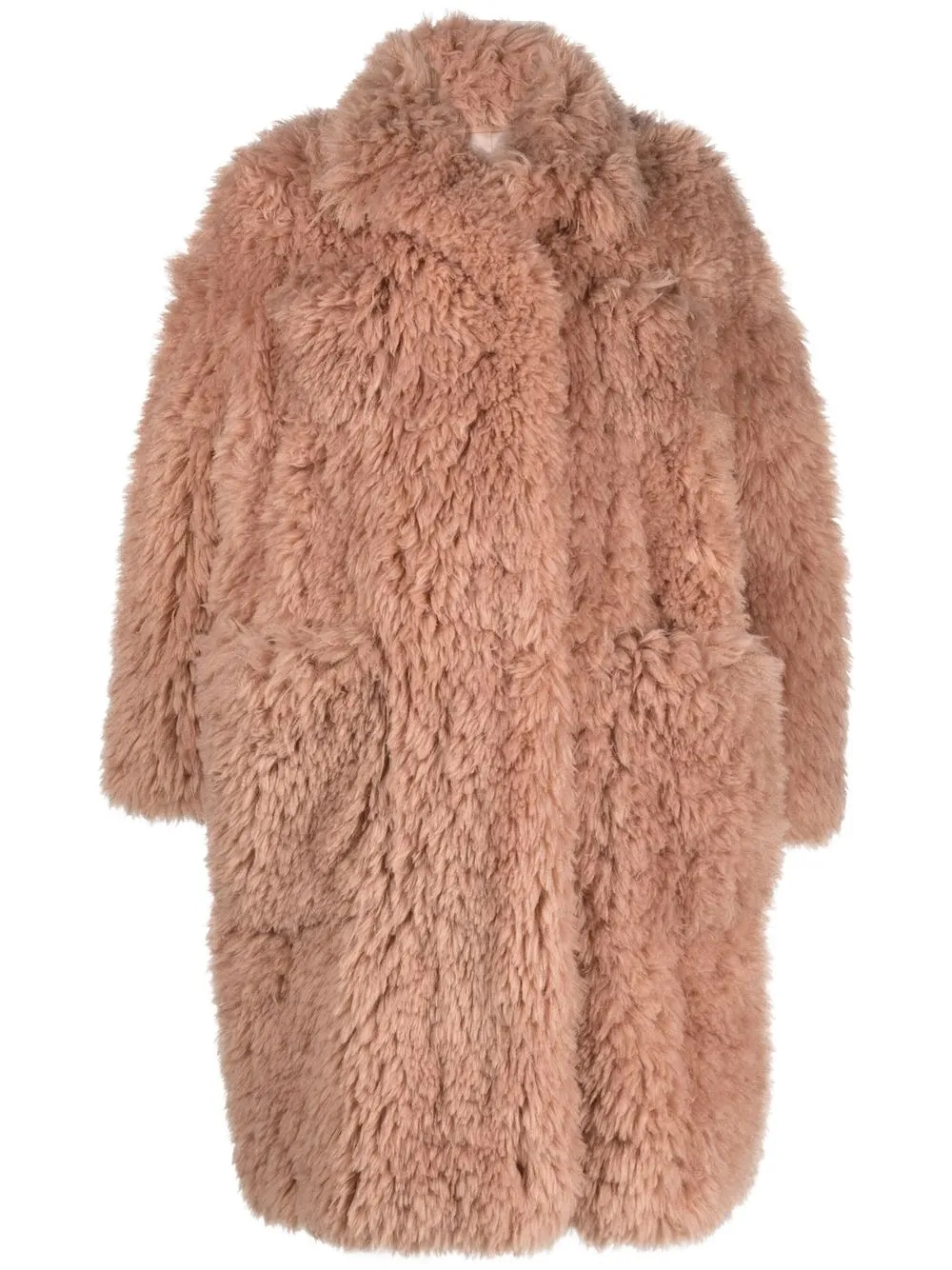 

Nº21 faux-fur oversized coat - Neutrals