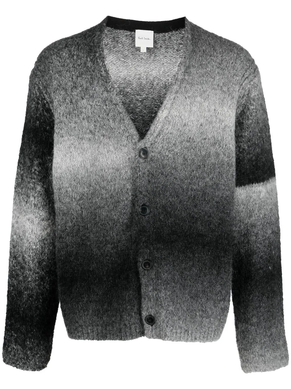 

Paul Smith striped alpaca-blend cardigan - Grey