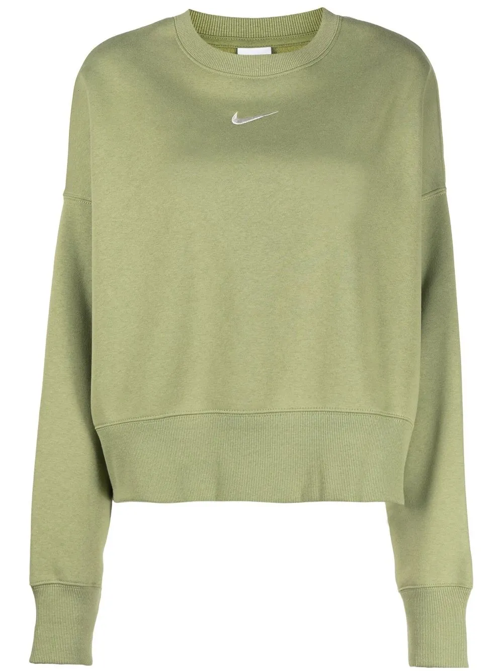 

Nike sudadera con hombros caídos y logo bordado - Verde