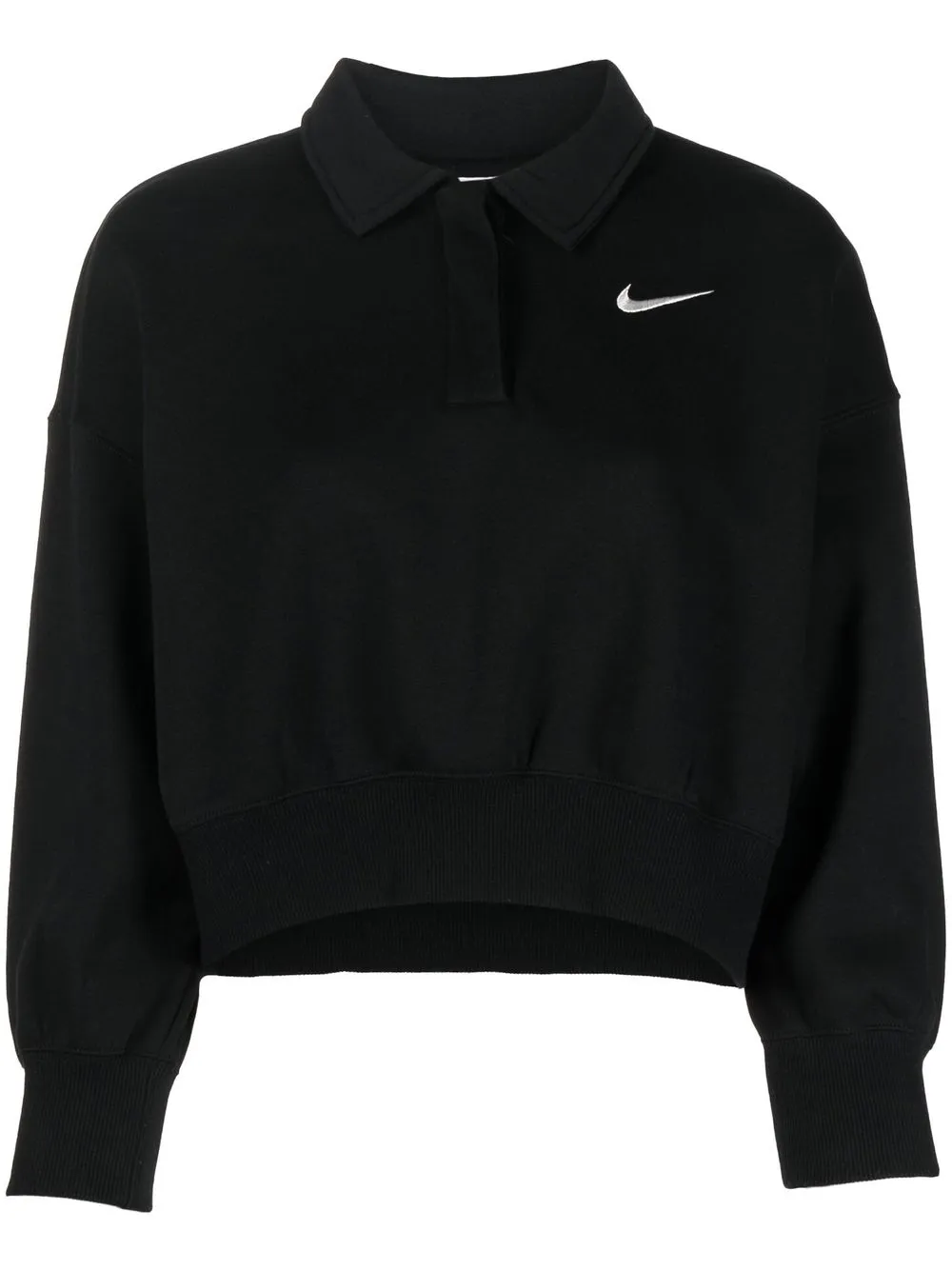 Cropped hot sale polo sweatshirt