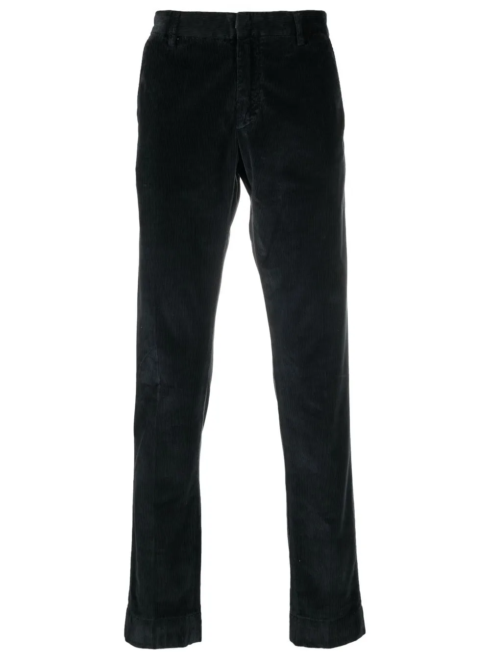 

Hand Picked straight-leg corduroy trousers - Black