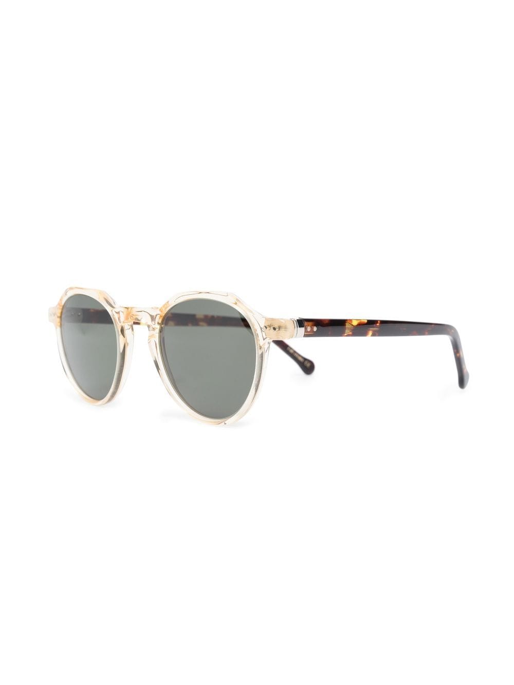 Shop Lesca Tortoiseshell-effect Sunglasses In Brown