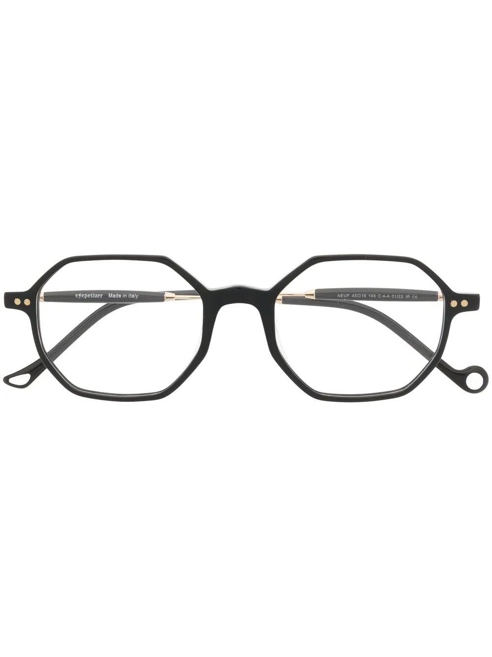 

Eyepetizer Neuf geometric-frame glasses - Black