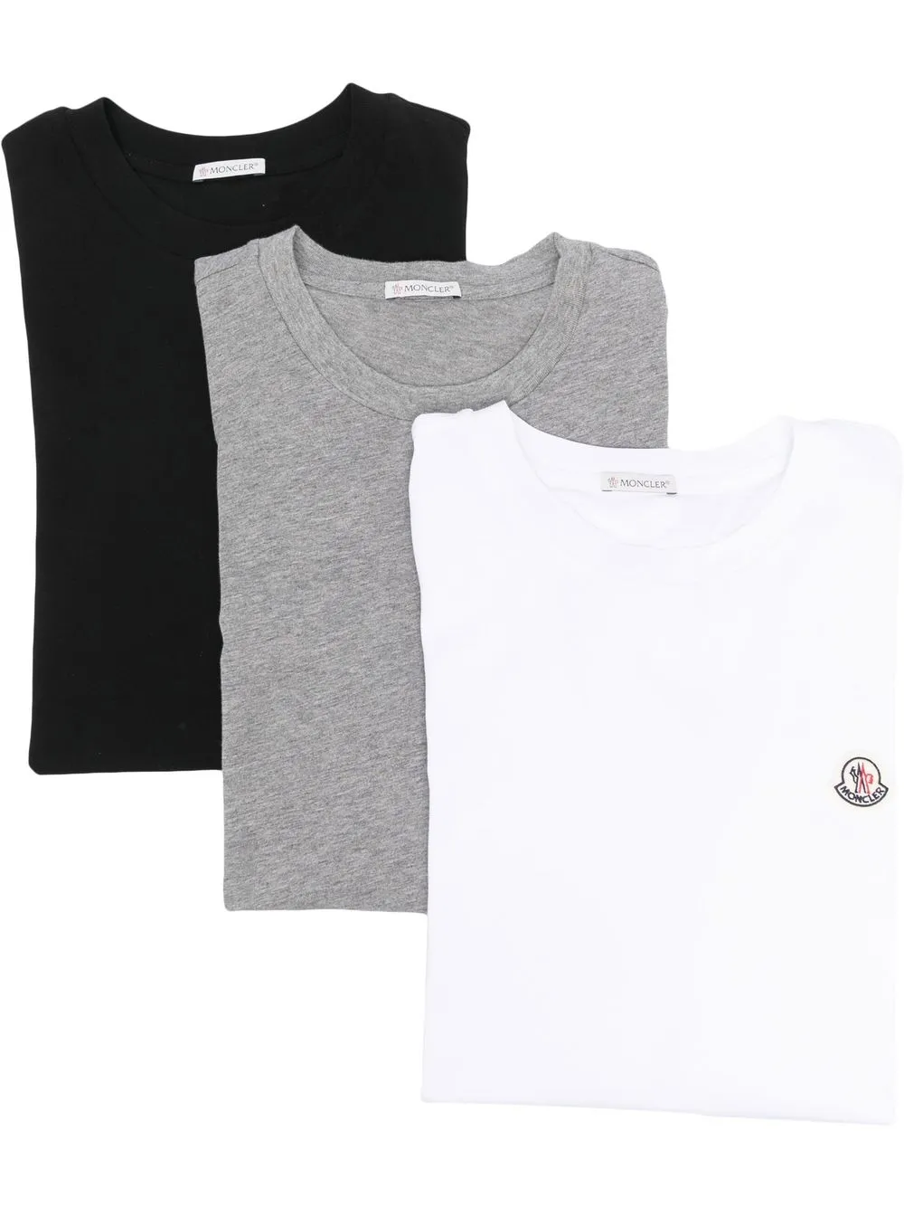 

Moncler logo-patch short-sleeve T-shirt - White