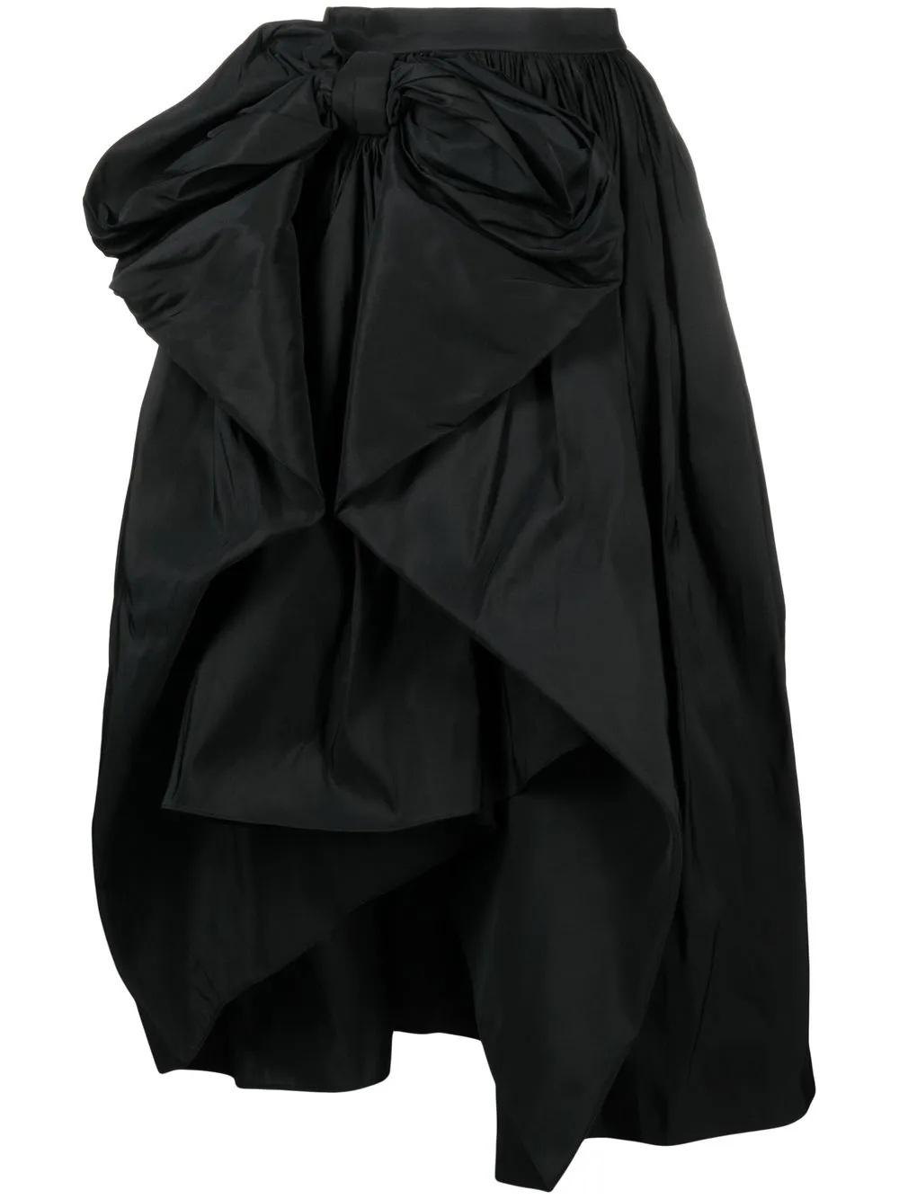 

Alexander McQueen asymmetric bow-detail midi skirt - Black
