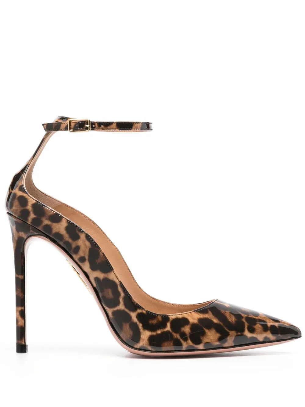 

Aquazzura zapatillas con estampado de leopardo y tacón de 115mm - Neutro