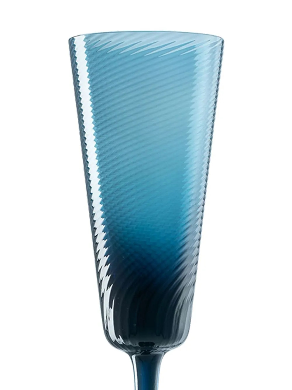 Shop Nasonmoretti Gigolo Flute Glass In Blau