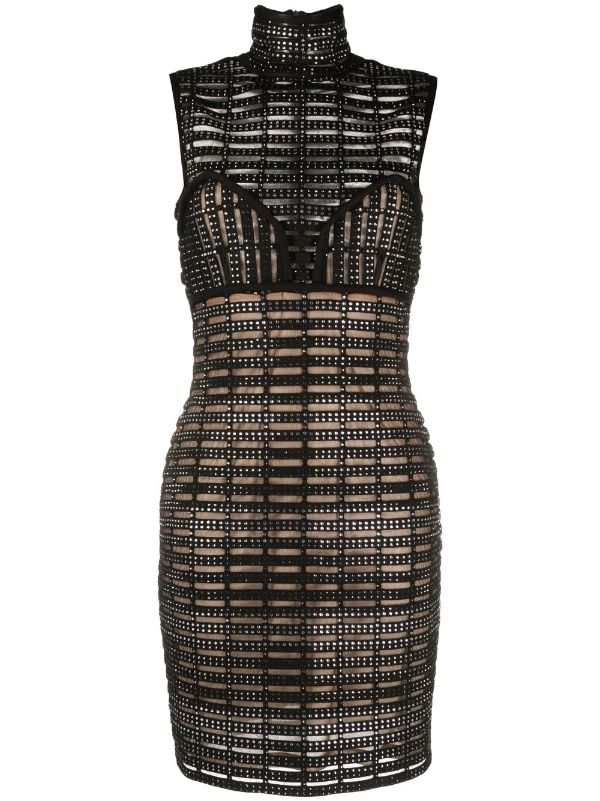 Black Studded Cocktail Dress