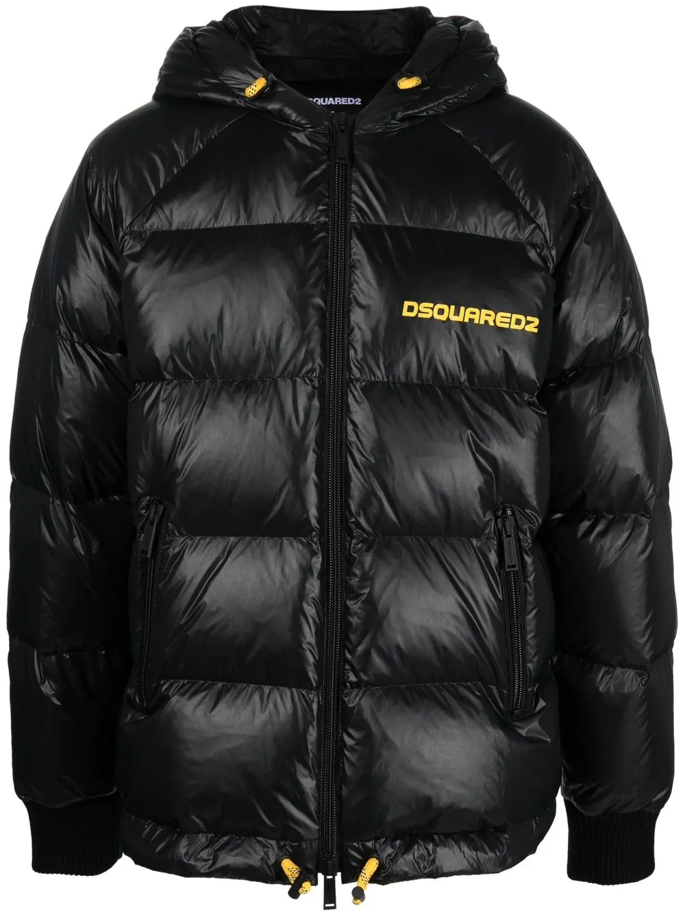 

Dsquared2 chest logo-print padded jacket - Black