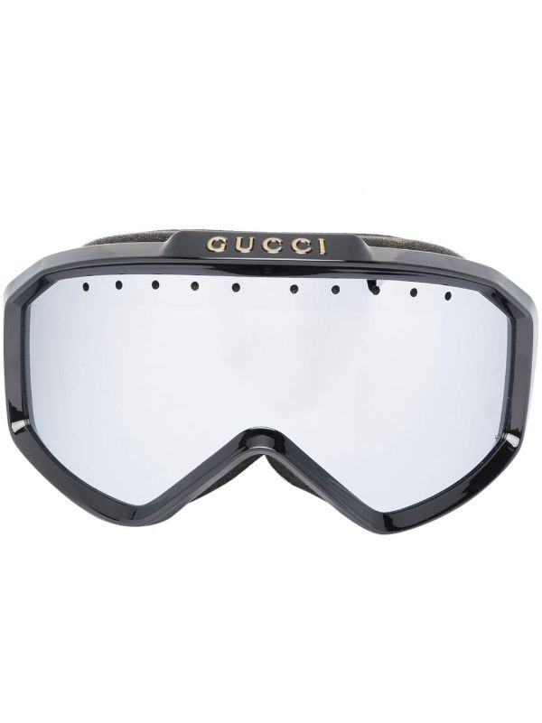Gucci Eyewear logo-lettering Ski Goggles - Farfetch
