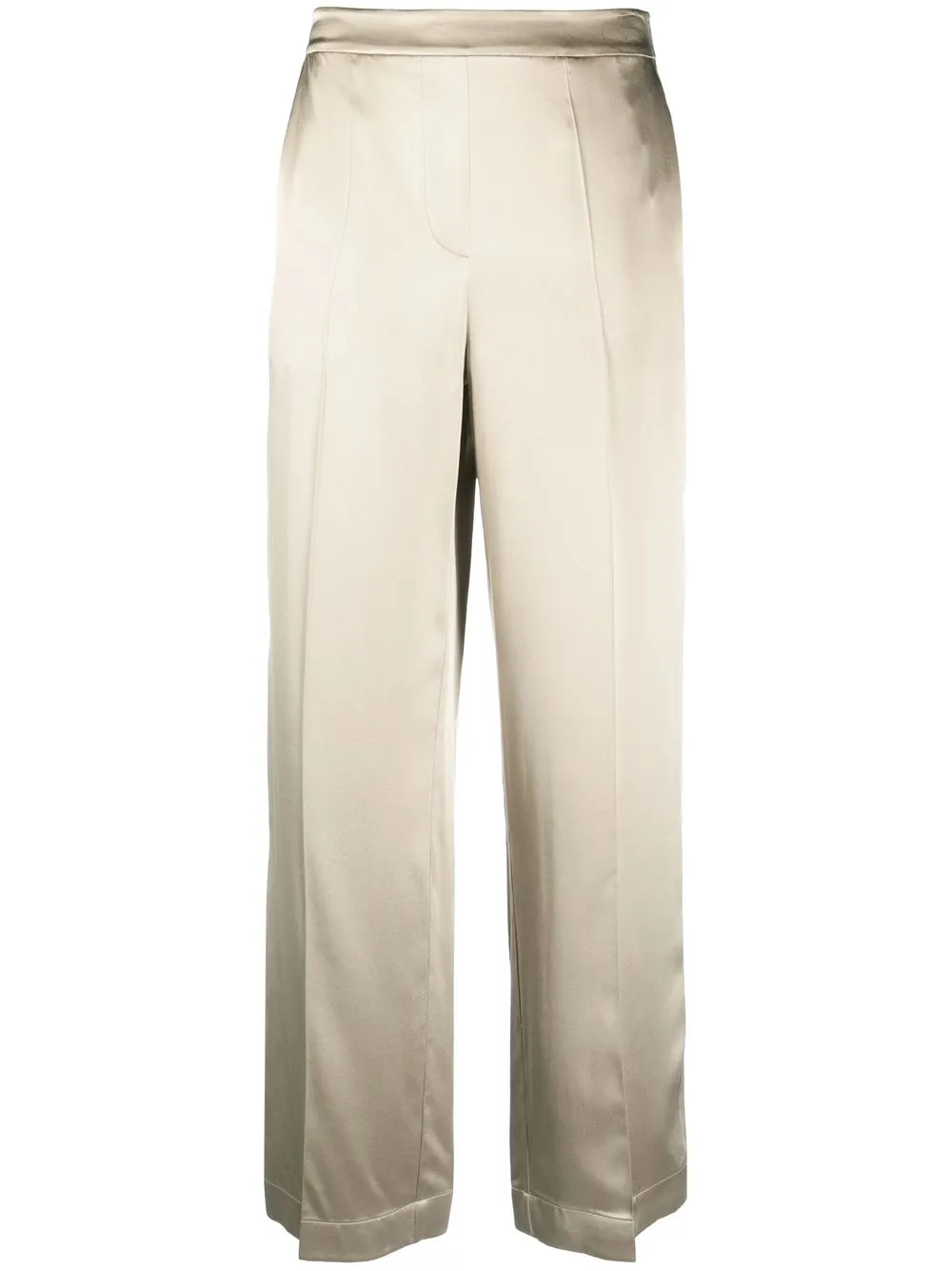 

JOSEPH Tova silk straight-leg trousers - Neutrals