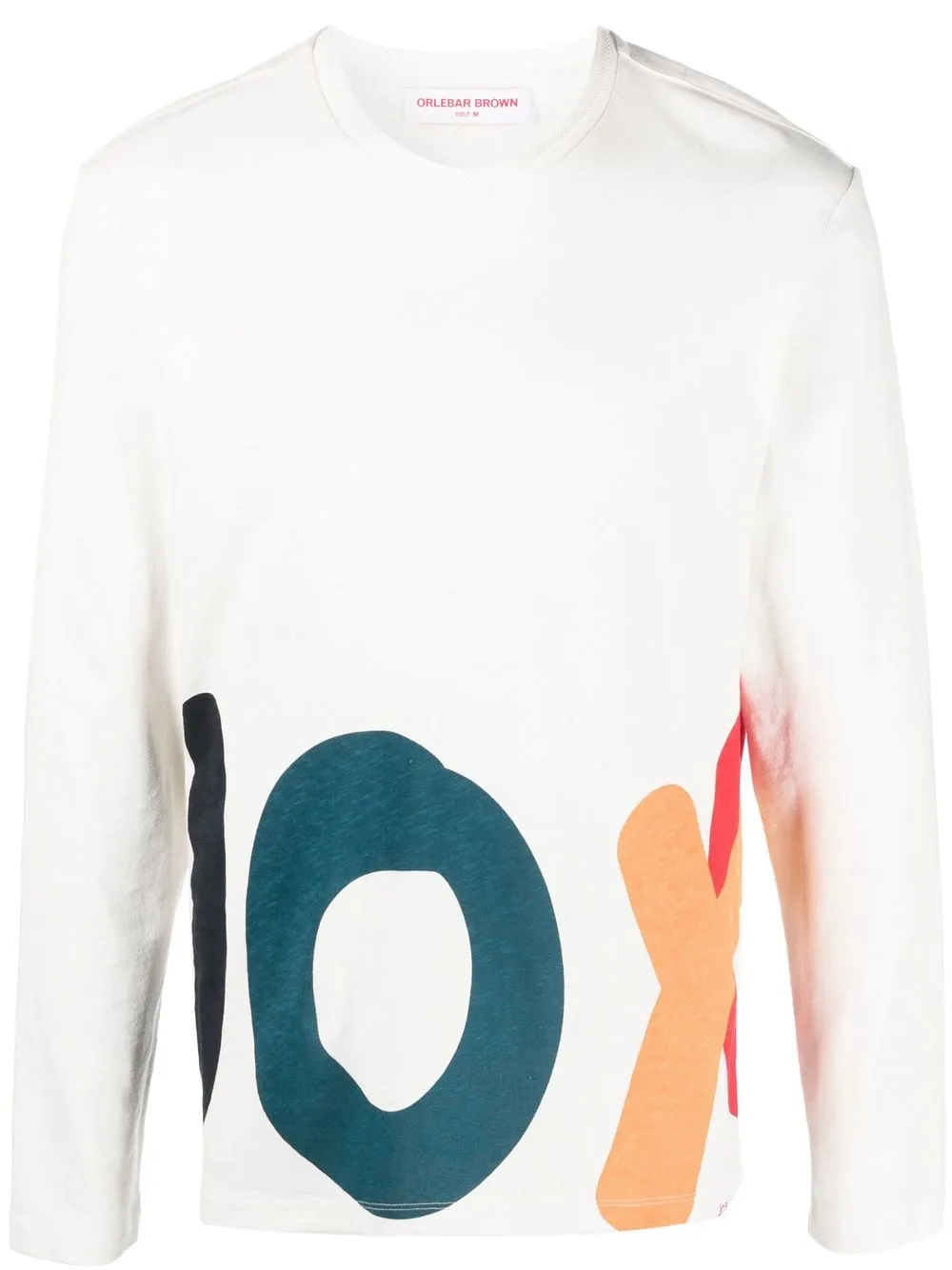 Orlebar Brown logo-print long-sleeved sweatshirt - Neutrals