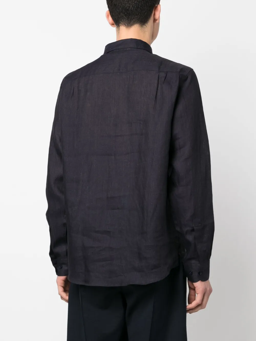 Orlebar Brown Giles Striped Linen Shirt In Blue