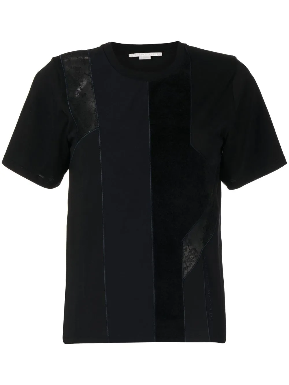 

Stella McCartney lace-trimmed T-shirt - Black