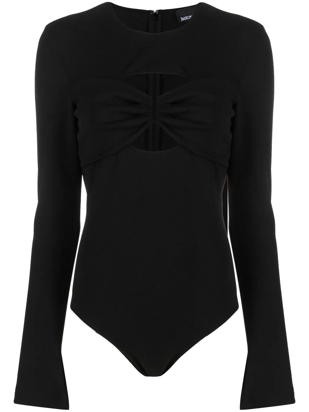 

Just Cavalli long-sleeved cut-out bodysuit - Black