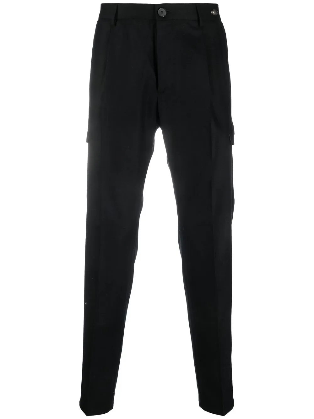 

Tagliatore tapered wool cargo trousers - Black
