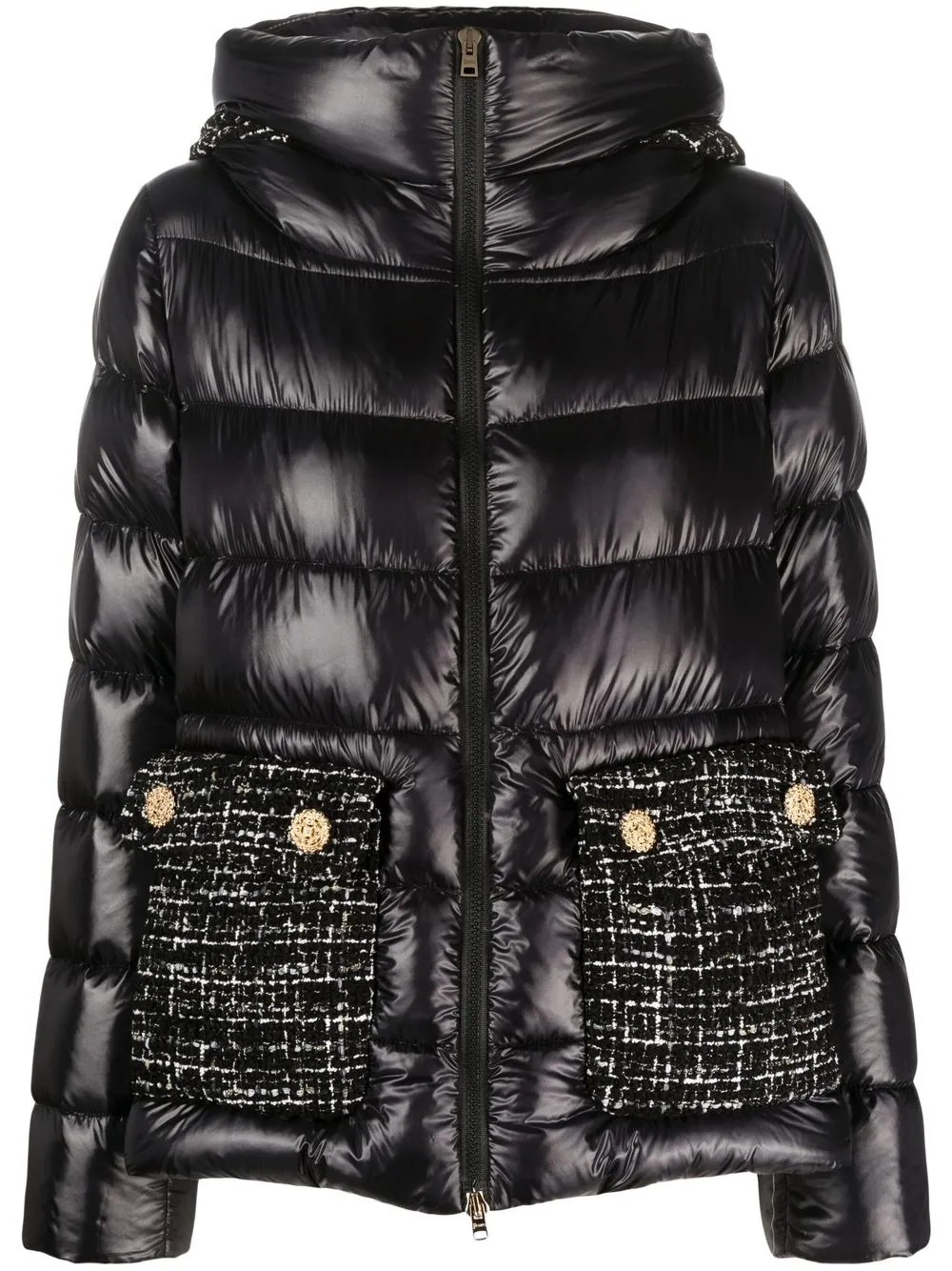 

Herno hooded quilted coat - Black