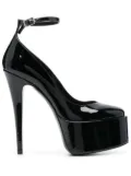 Paris Texas 150mm patent-leather platform pumps - Black