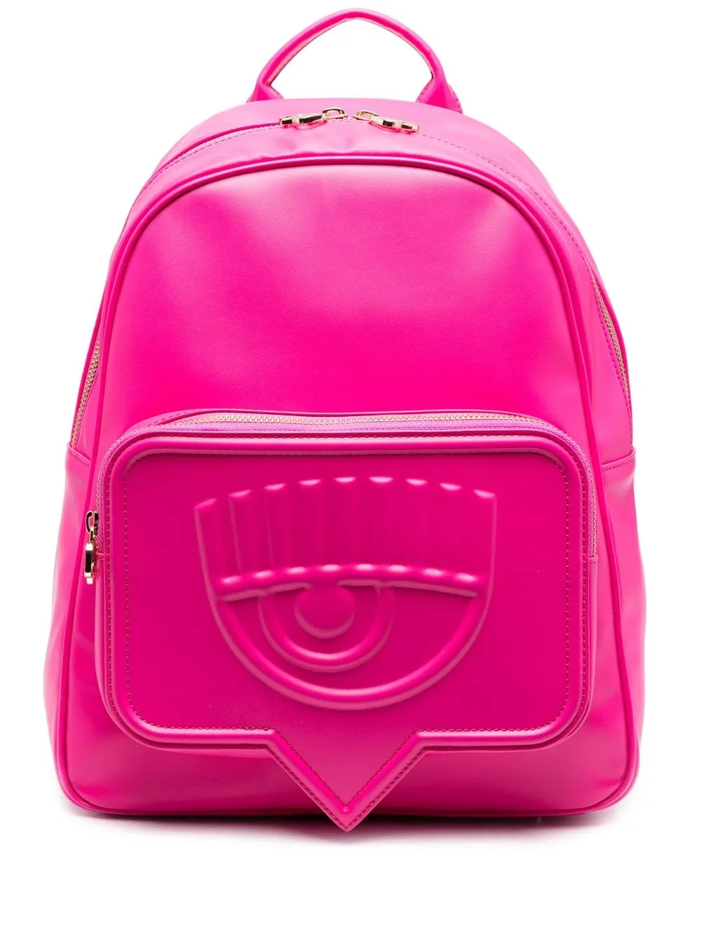 

Chiara Ferragni Eyelike faux-leather backpack - Rosado