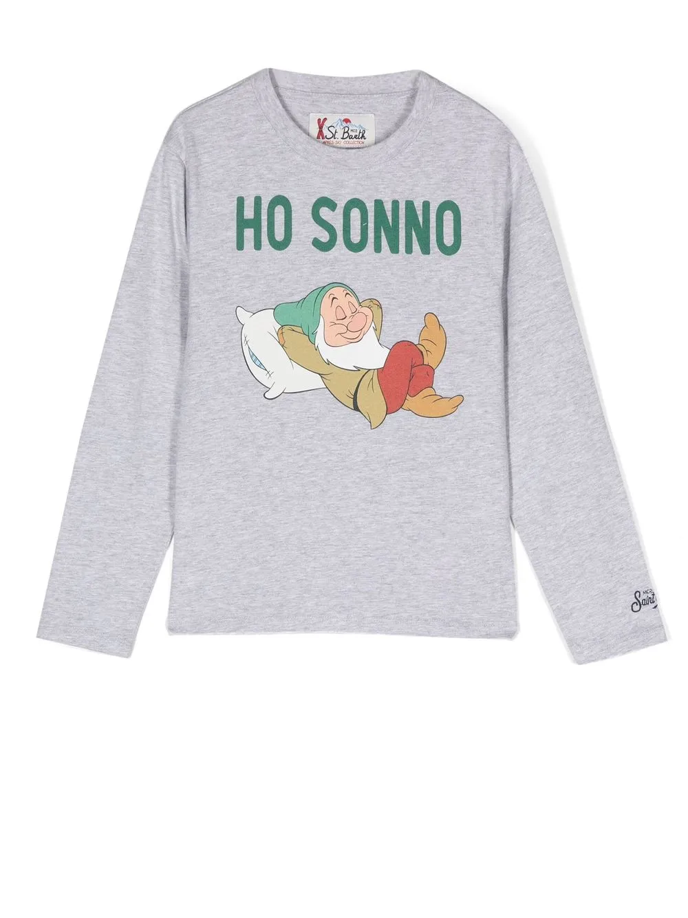 

MC2 Saint Barth Kids playera con dibujo estampado - Gris